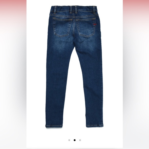Kids new no tag unisex designer Diesel Floy J skinny jeans Sz 10 - Picture 2 of 8